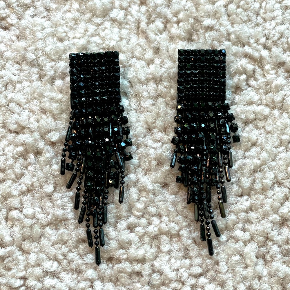 Charming Charlie’s, Black, Glam, Earrings, Costume